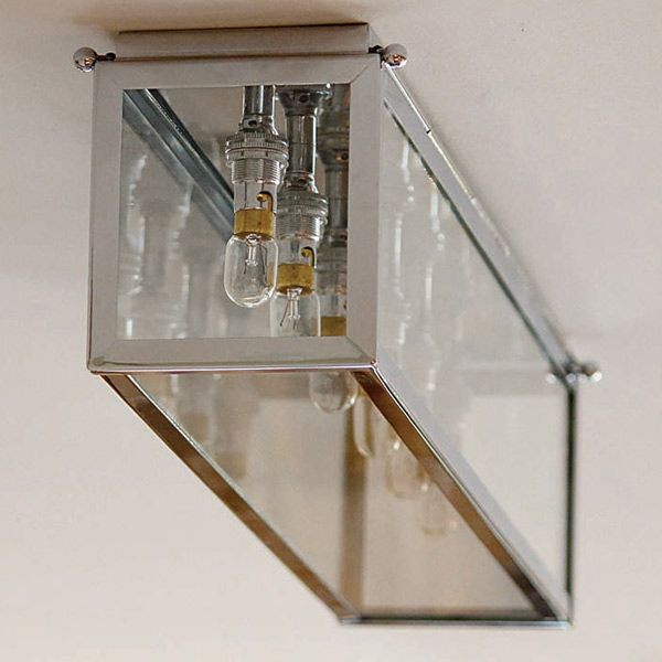 Authenage Vitrine: Glaskasten-Deckenleuchte 