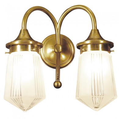 Zweiflammige Art Déco-Wandleuchte ALTO ADIGE III von Art Nouveau Lamps, Bild 1