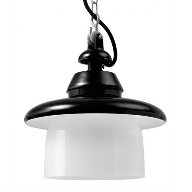 KOBLENZ Industriedesign-Hängeleuchte mit Ringglas von Bolich, Bild 1: Das Modell mit 250 mm Reflektor-Durchmesser