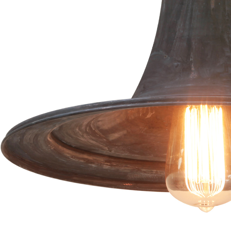 TROMP Nostalgische Deckenleuchte aus Stahl oder Kupfer Ø 32 cm - Casa Lumi