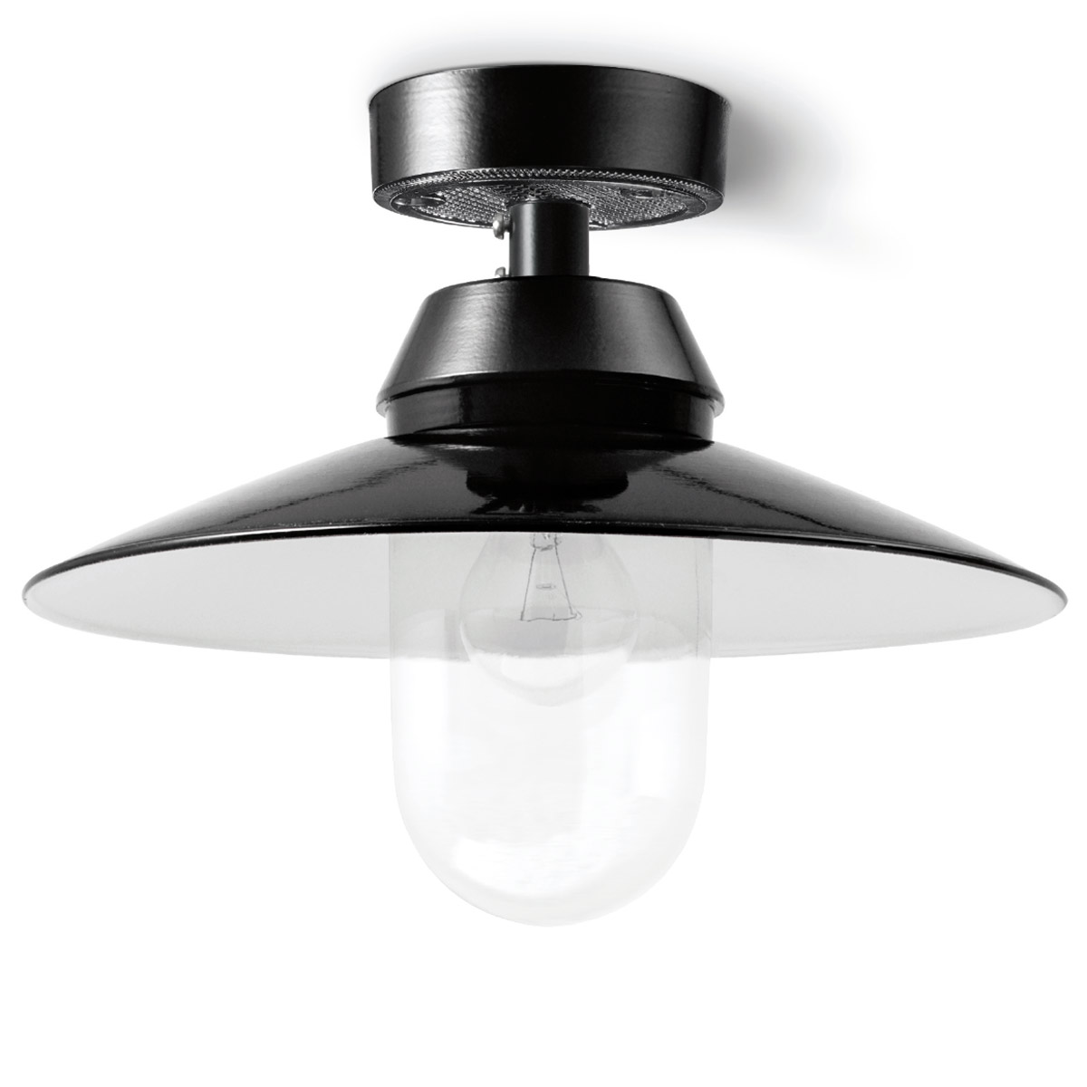 Bremen Ceiling Lamp With Screw Glass And Shade O 25 40 Cm