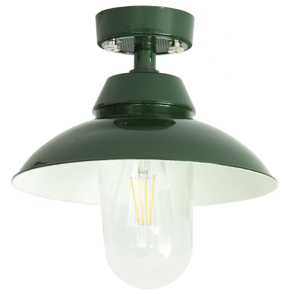 Mainz Zylinder Ceiling Lamp With Screw Glass And Shade O 26