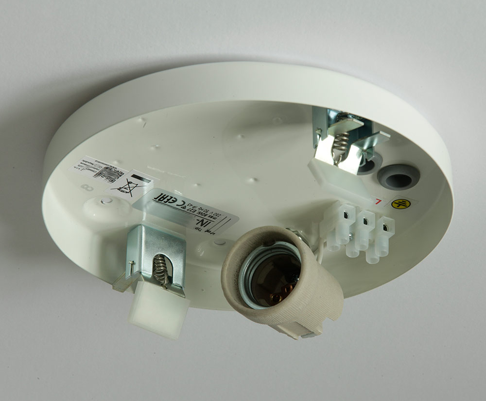 Opalglas-Deckenleuchte mit Zierring AURORA R1, Ø 22 bis 49 cm - Casa Lumi