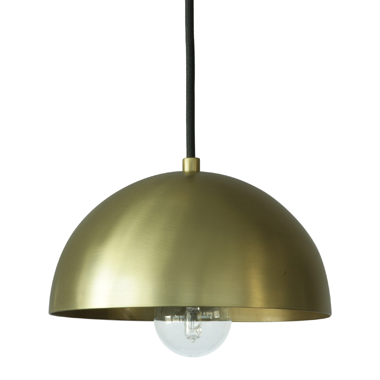 Kleine Halbkugel Pendelleuchte Aus Messing O 20 Cm Casa Lumi