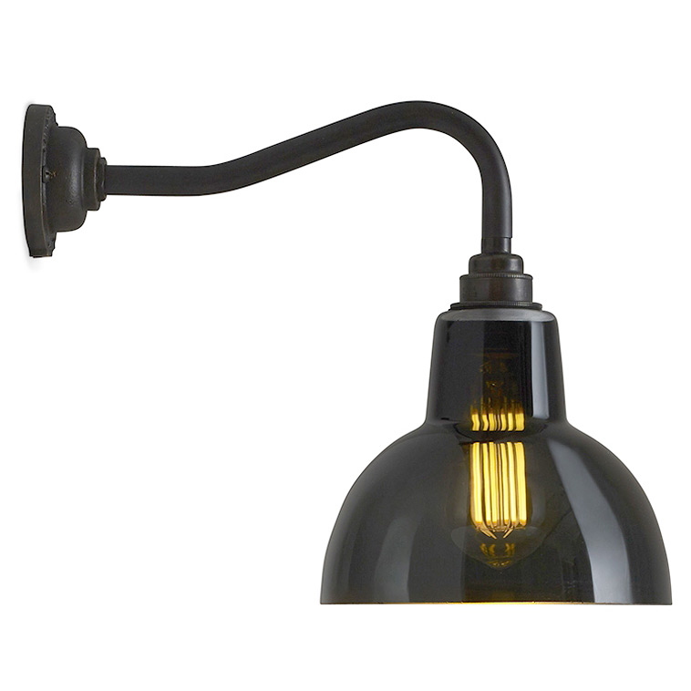 picture Brass Wall Sconce With Glass Shade dark patinated cast brass wall sconce