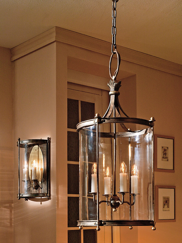 Hl 2428 Laterne Mit Rundem Glas Aus Schmiedeeisen Von Robers Casa Lumi Laterne Lampe Innen