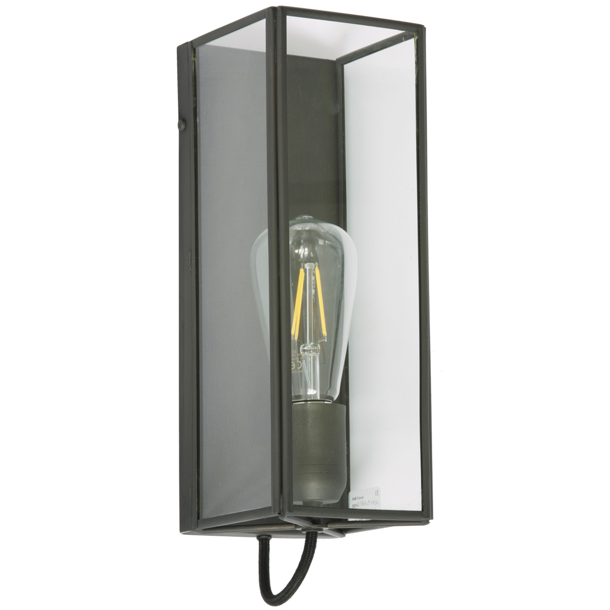 Narrow Display Cabinet Wall Lamp Made Of Brass And Glass Casa Lumi
