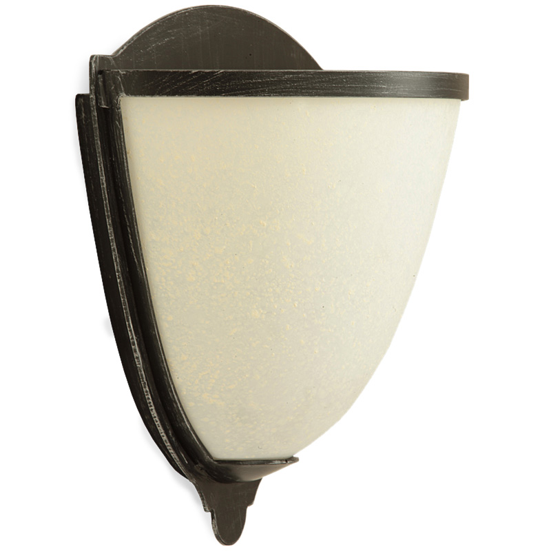 Wandlampe Applique Schmiedeeisen mit Glas Modell Trento 1 Luce 
