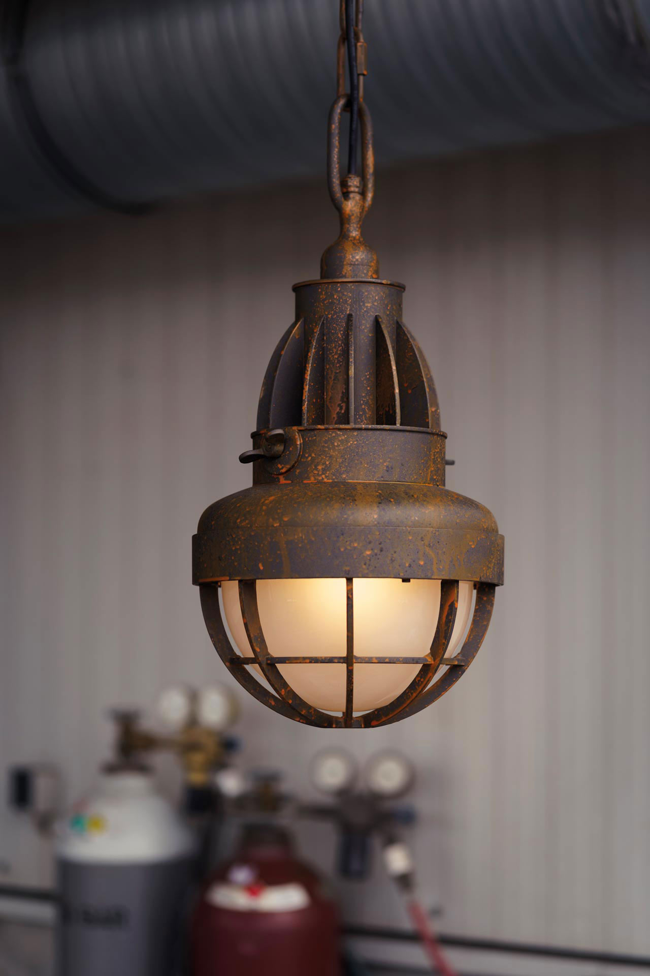 Ceiling Pendant Lamp Light Factory Fixture Steampunk Explosion Big Industrial 