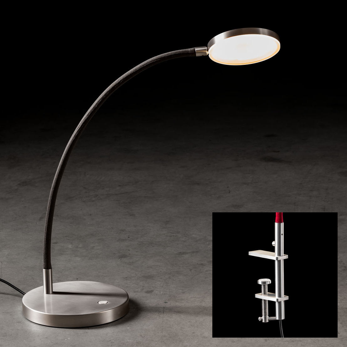 Flex Arm Table Light Reading Light Flex T K With Round Base Or