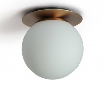 Glaskugel-Deckenleuchte PULSAR mit extraflacher Design-Halterung, Ø 15–25 cm