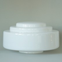 Große Deckenleuchte mit breitem gestuften Opal-Zylinderglas Ø 20/24/30/34 cm von Collectie Art Déco, Bild 18: 34 cm-Glas von Modell 4