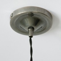 Kleine Pendellampe aus Messing SPLENDID Ø 16 cm von Aire Lighting, Bild 18: Deckenteil Messing alt-silbern patiniert