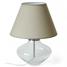 Large glass vase table lamp BURU