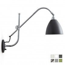 TASK Wall light with jointed arm in Bauhaus style