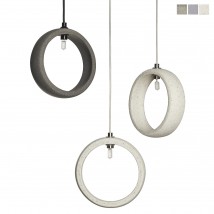Ring-Hängeleuchte aus Beton