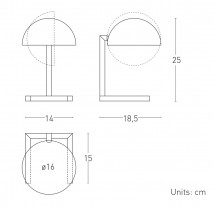 Kleine Art Déco-Tischleuchte nach Jacques Adnet MJA von Edition Casa Lumi, Bild 23