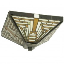 Buntglas-Deckenleuchte in Tiffany-Technik 36 cm