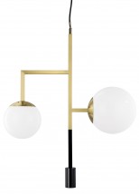 Moderner Art déco-Kugel-Leuchter mit Downlight-Spot von Örsjö Belysning, Bild 18