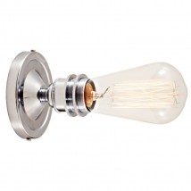 Einfache Fassungs-Wandleuchte aus Kupfer oder Messing - Casa Lumi