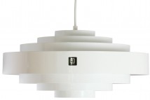 CIRCULAR Hängeleuchte mit konzentrischen Lamellen-Ringen von Bolich, Bild 9: Lamellen-Leuchte, Ø 400 mm, PVC-Kabel (RAL 9016 Verkehrsweiß)