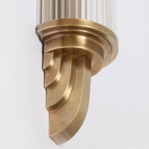Art Déco Wandleuchte PETIO II von Art Nouveau Lamps, Bild 7: Detail „antik handpatiniert (Altmessing)“