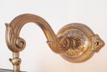 Klassische Messing-Bilderleuchte, barocke Ornamente, 34 cm von Art Nouveau Lamps, Bild 9