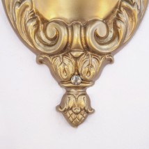 Barocke Doppel-Wandleuchte mit Kugeln FORTUNE WL II von Art Nouveau Lamps, Bild 15: Alt-Messing patiniert