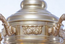 5-armiger Deckenleuchter mit Glaskugeln POPPA II von Art Nouveau Lamps, Bild 10