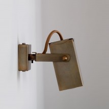 Kleiner, handgefertigter Strahler aus Frankreich CUBISPOT 45 mm von Atelier Lumin'Art, Bild 21: Ausführung Messing geätzt