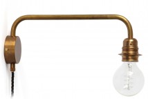 Schwenkbare Wandlampe EDISON aus Messing
