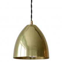 Elegante, kleine Pendelleuchte aus Messing