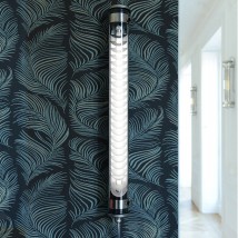 Leuchtröhren-Wandleuchte ELGAR mit Lamellen (70/100 cm)