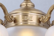 Prunkvoller 5-armiger Gründerzeit-Leuchter BUDAPEST von Art Nouveau Lamps, Bild 9