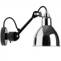 Einstellbare Gelenk-Wandlampe N° 304 mit kurzem Wandarm