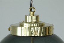 Kugel-Hängeleuchten mit Rauchglas in drei Größen von Original BTC, Bild 9: Massiver Glashalter aus Messing (mittleres Modell)