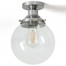 Zeitlose Glaskugel-Deckenleuchte in drei Größen Ø 20/25/30 cm