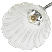 Rustikale Manufaktur-Wandlampe mit Glasschirm GRAMPA von Authent, Bild 22: Glastyp 350, hier sieht man das BA15d Leuchtmittel („Kühlschrankbirne“)