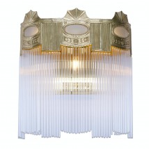 Große Stile Liberty-Applique mit Kristallglas TRENTINO IV