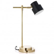 Italienische Messing-Tischleuchte im Mid Century-Design