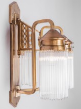 Doppel-Wandleuchte mit Kristallglas-Behang CHARLOTTE von Art Nouveau Lamps, Bild 8