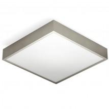 KARREE Quadratische Deckenleuchte mit IP44 10/18/30/40 cm von Edition Casa Lumi, Bild 3: Badleuchte KARREE Modell 3, Nickel satiniert