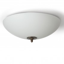 Klassische Deckenleuchte mit matt-opaler Glasschale Ø 38 cm