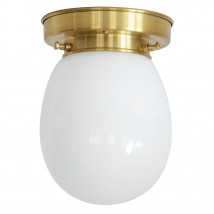 BAUHAUS Deckenlampe Leuchte GISPEN 20er Jahre Entwurf gestuftes Opalglas d=25cm