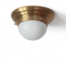 Sehr kleine, klassische Deckenleuchte mit 11 cm-Opalglas