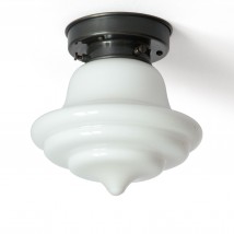 Kleine Deckenlampe mit charmantem Opalglasschirm Ø 16 cm