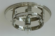 Klassische Deckenleuchten NEW YORK II Ø 31/35/40 cm von Art Nouveau Lamps, Bild 11: Kleines Modell ohne das Glas: 1 x E27 bis 70 Watt (Messing glanzvernickelt)