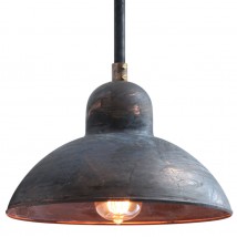 SOLINGEN Rod pendant lamp made of patinated copper