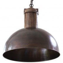 SOLAR kupferne Nostalgie-Fabriklampe an Kette