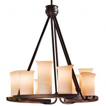 Schmiedeeisen-Leuchter mit Downlights HL 2431